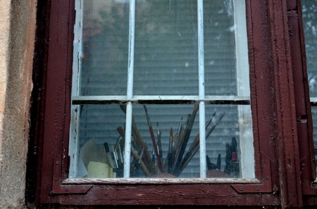 Вікно одного із подвір'їв. Зачарувало